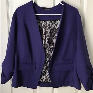 Maurice’s purple blazer jacket. Plus size 1. New!